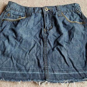 Vanity Size 0 Short Jean Skirt Eloise 26" Waist